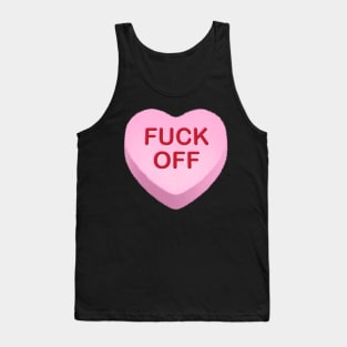 Fuck Off Candy Heart Tank Top